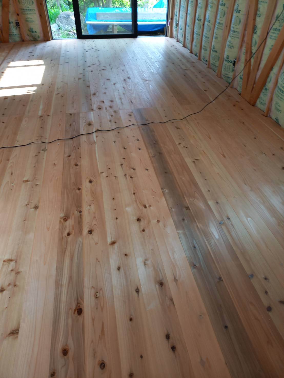 Cedar flooring